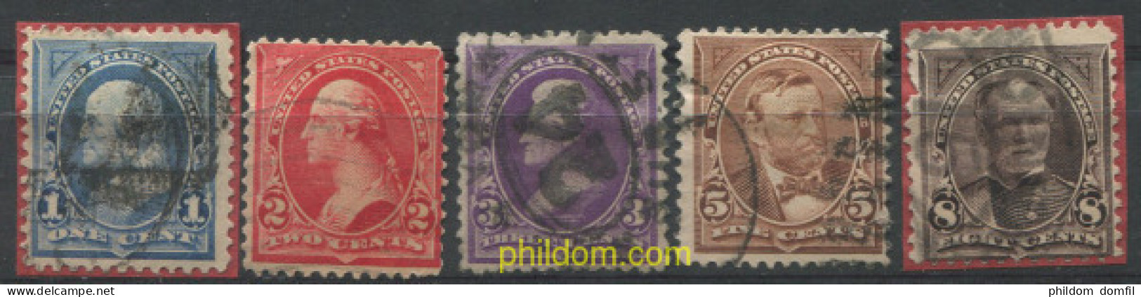 707349 USED ESTADOS UNIDOS 1895 FILIGRANA FRAGMENTOS DE LETRAS (USPS) - Nuevos