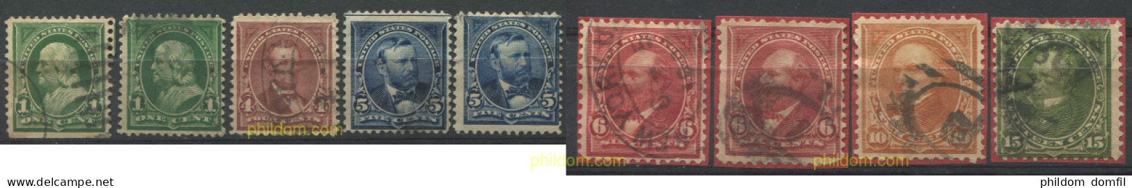 707352 USED ESTADOS UNIDOS 1898 FILIGRANA FRAGMENTOS DE LETRAS (USPS) - Unused Stamps