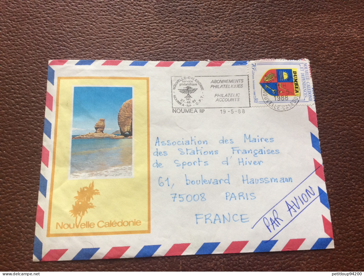 * POSTE AÉRIENNE  Nouvelle Caledonie 116 - Cartas & Documentos