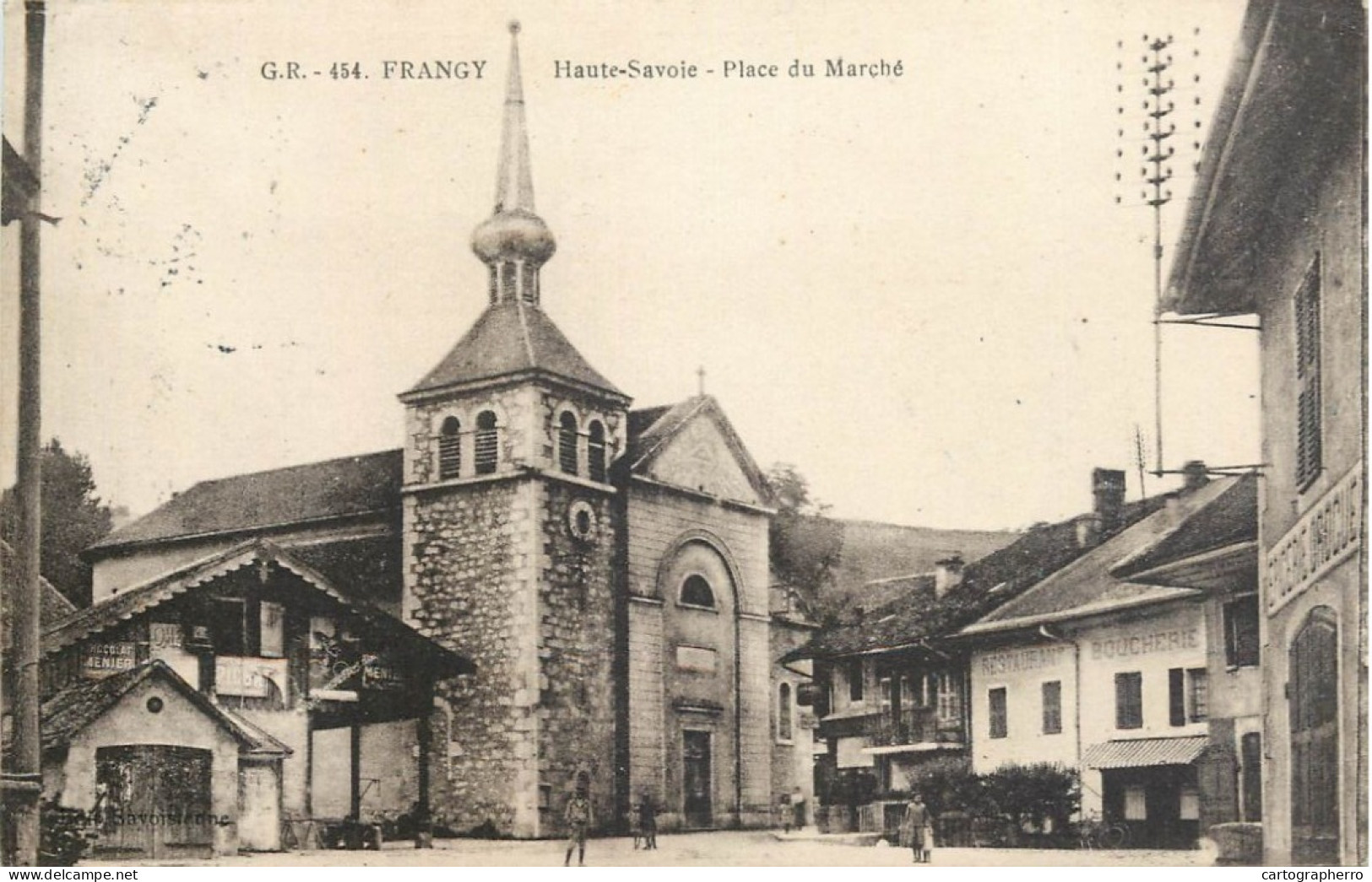 France Postcard Haute Savoie Place Du Marche Frangy - Frangy