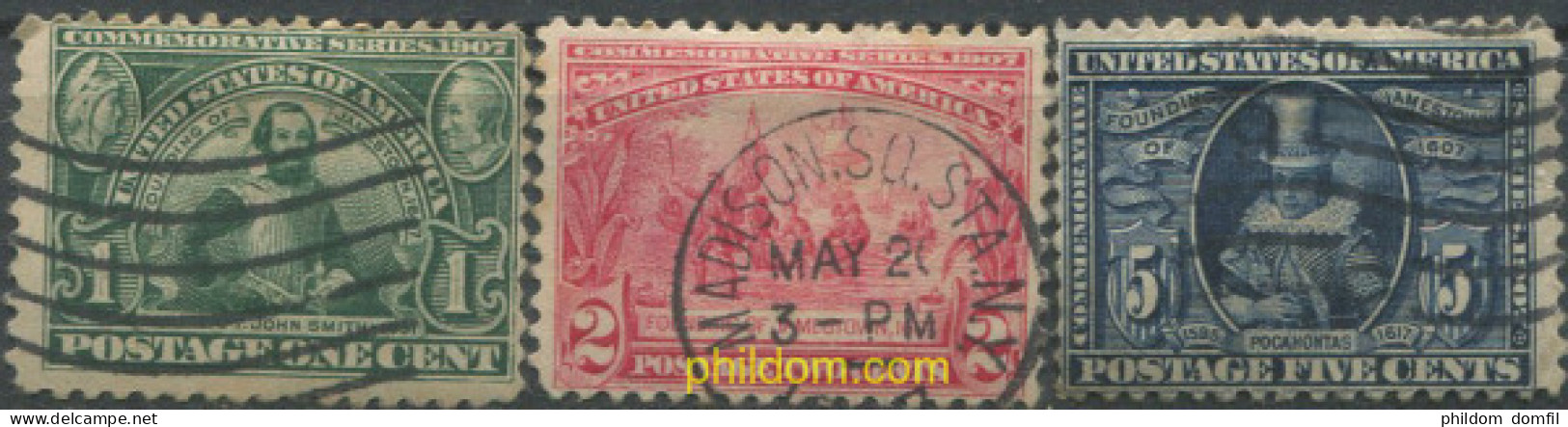 683977 USED ESTADOS UNIDOS 1907 TRICENTENARIO DE LA FUNDACION DE JAMESTOWN - Unused Stamps