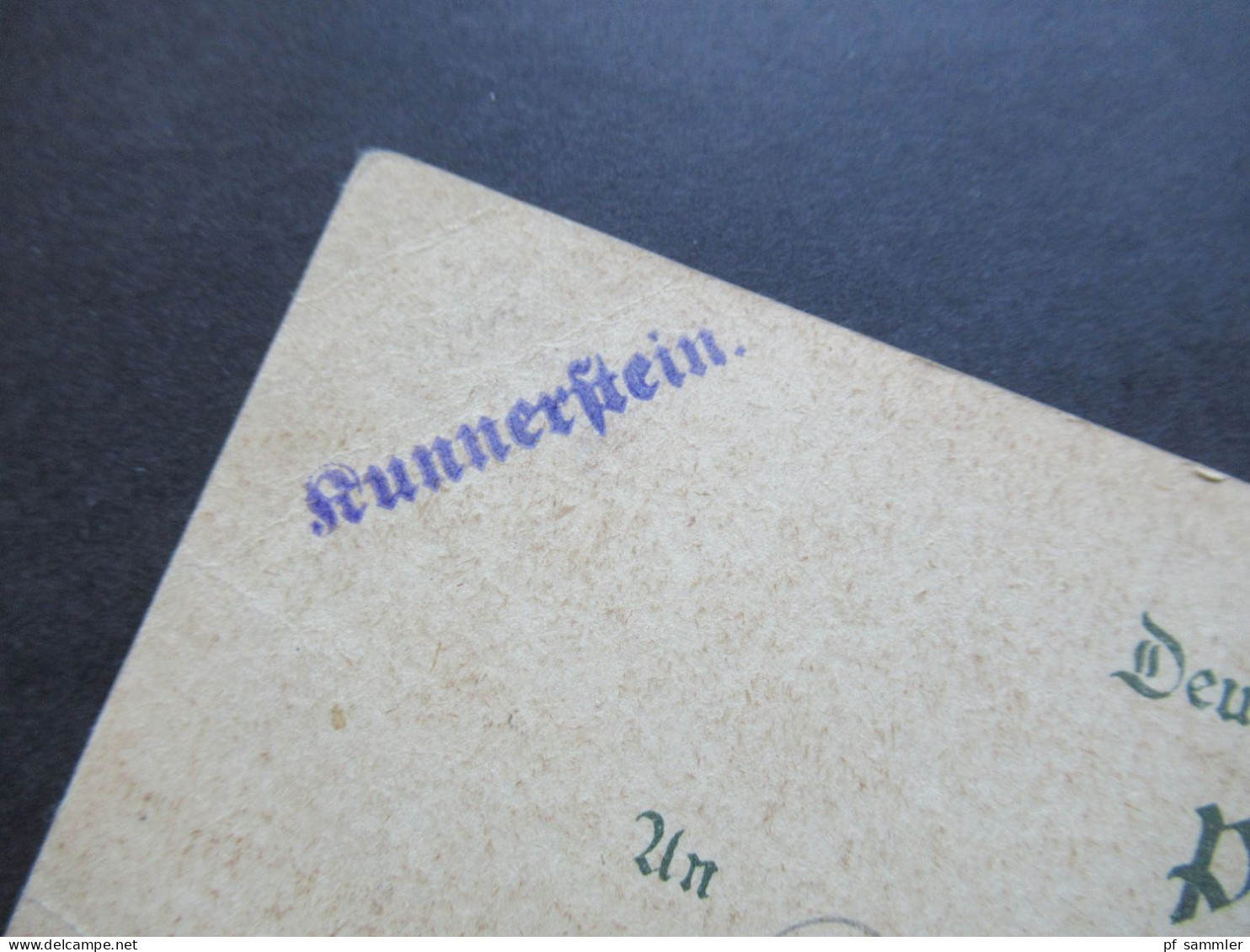 AK Litho Reichspost 1901 Gruss Vom Kunnerstein Bei Augustusburg In Sachsen Mit Violettem Stempel L1 Kunnerstein - Gruss Aus.../ Grüsse Aus...