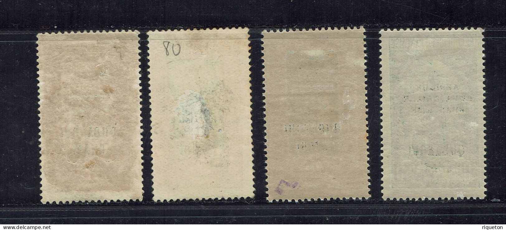 Oubangui. N° 75 Neuf * - 79 Neuf * - 80 Oblitéré Léger Aminci - 82 Oblitéré. Cote 36.50 € - Used Stamps