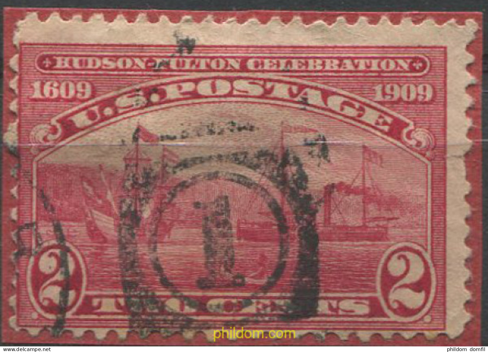 707369 USED ESTADOS UNIDOS 1909 CENTENARIO DE LA NAVEGACION A VAPOR SOBRE EL HUDSON - Unused Stamps