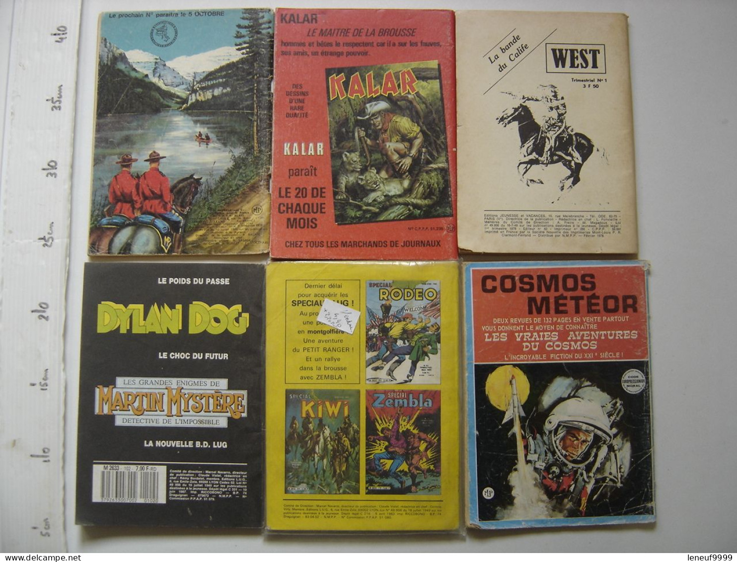 Lot De 6 BD Jim Canada 148 Et 274 Jingo 5 Rodeo 102 Et 380 Tex Bill 74 - Lotti E Stock Libri