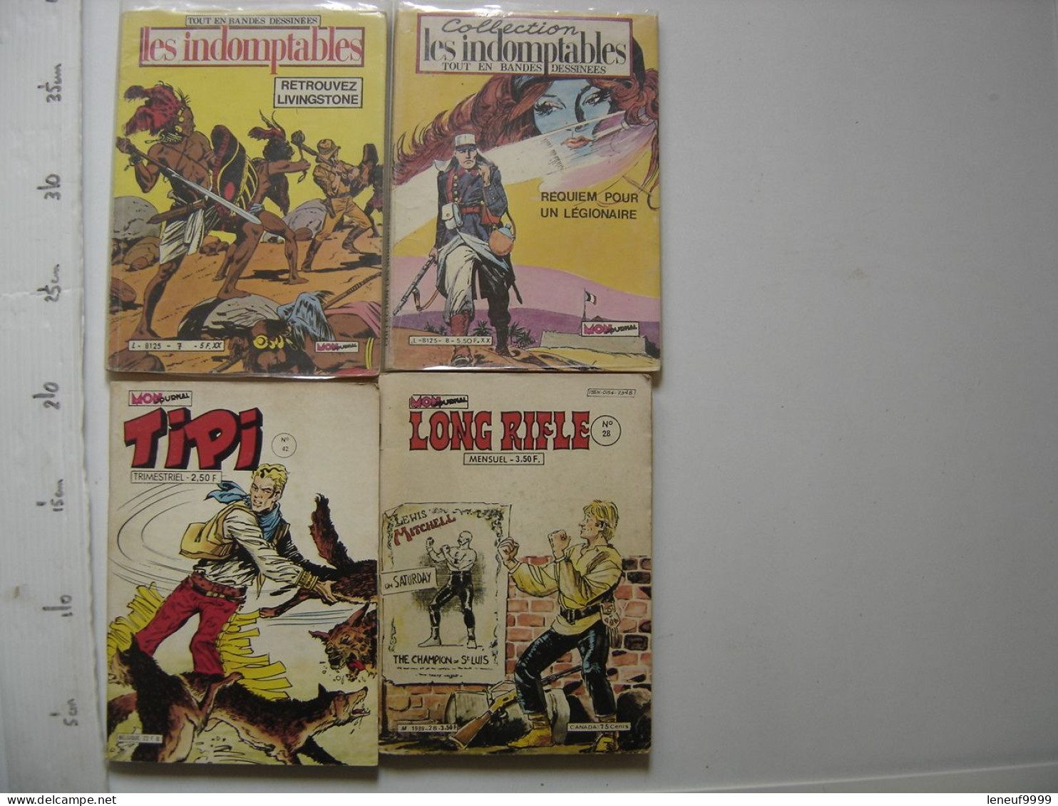 Lot De 4 BD MON JOURNAL Les Indomptables 7 Et 8 Tipi 42 Long Rifle 28 - Lots De Plusieurs BD