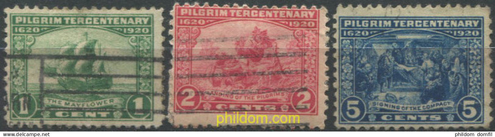 707379 USED ESTADOS UNIDOS 1920 TRICENTENARIO DE LA LLEGADA DE MAYFLOWER EN AMERICA - Unused Stamps