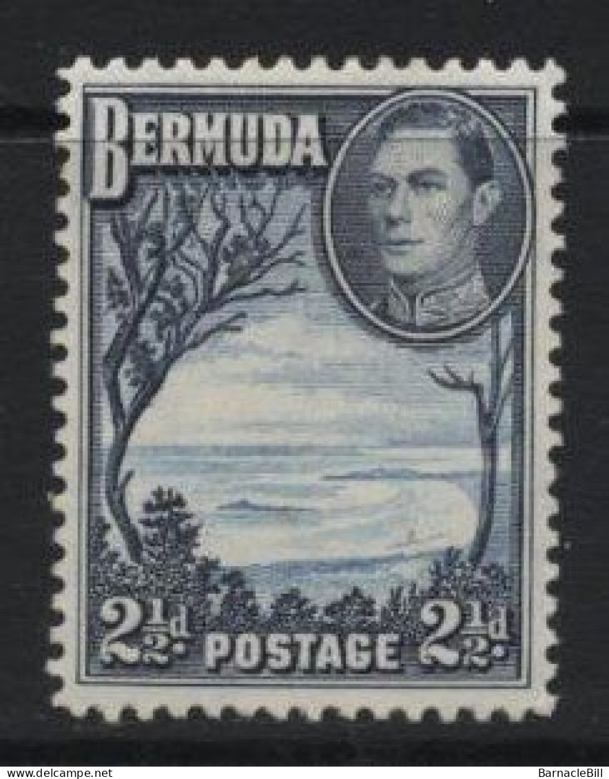 Bermuda (A30) 1936 George VI Pictorial. 2½d. Blue & Deep Blue. Unused. Hinged. - Bermuda