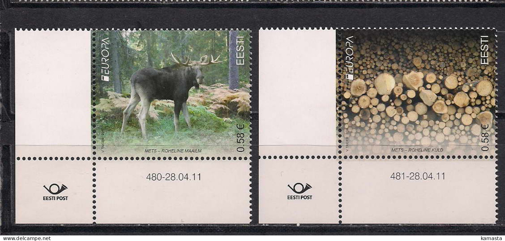 Estonia 2011  Europa. 3 Mi 694-95 - 2011