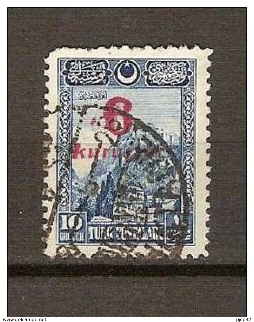 TURQUIE 1929  - YT 743 Oblitéré Overprint 6K Sur 10Ghr - Oblitérés