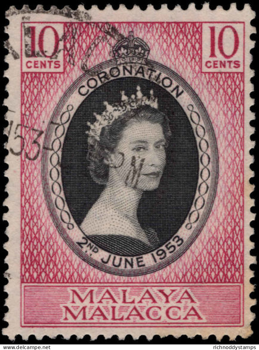 Malacca 1953 Coronation Fine Used. - Malacca