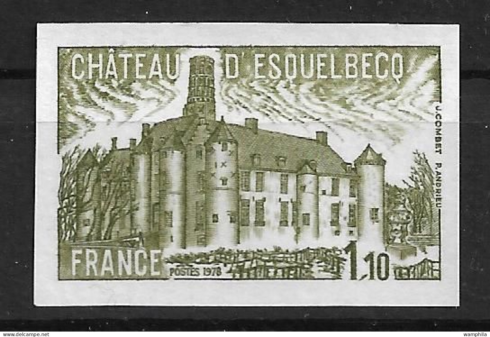 France Essai Non Dentelé N° 2000**.Château D'Esquelbecq. - Farbtests 1945-…