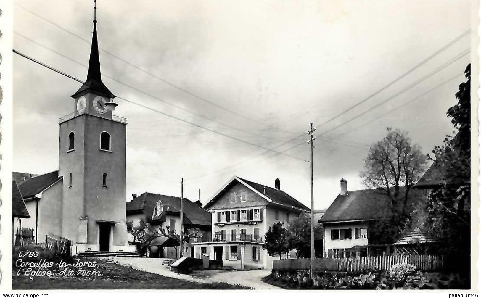 VAUD CORCELLES LE JORAT - L'EGLISE  - Perrochet Phot. Lausanne No 6783 - Pas Circulé - Corcelles-le-Jorat