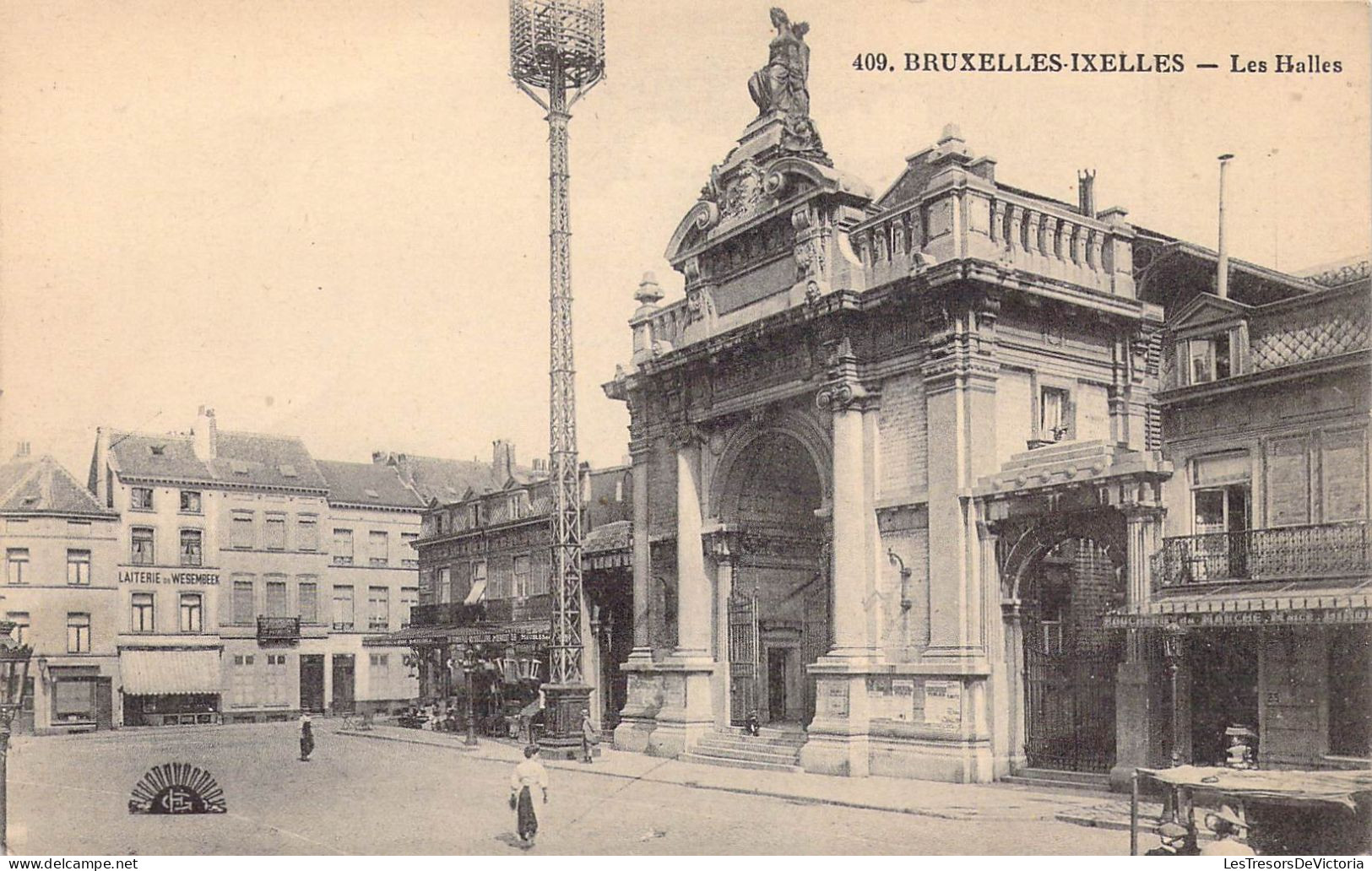 BELGIQUE - IXELLES - Les Halles - Edit Henri Georges - Carte Postale Ancienne - Ixelles - Elsene