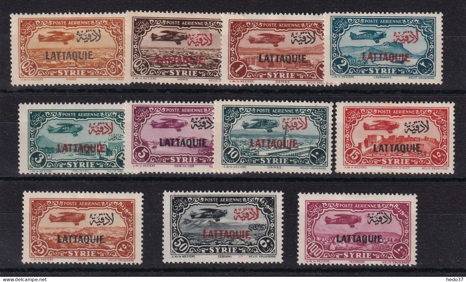 Lattaquié Poste Aérienne N°1/11 - Neuf * Avec Charnière - TB - Unused Stamps