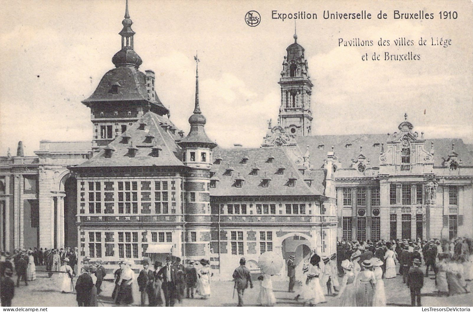 BELGIQUE - BRUXELLES - Exposition Universelle De 1910 - Pavillon Des Villes De Liège Et Bruxell - Carte Postale Ancienne - Wereldtentoonstellingen