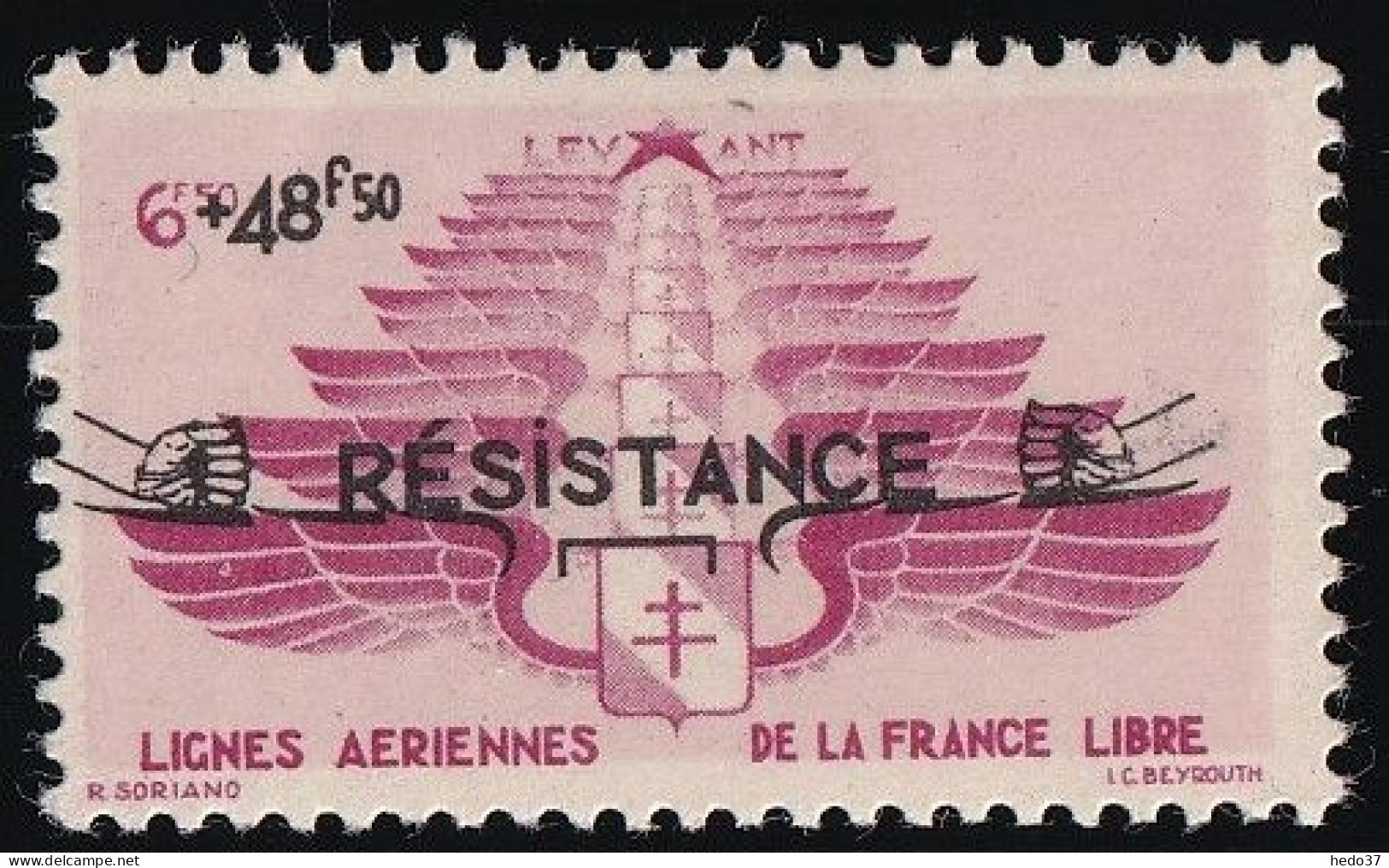 Levant Poste Aérienne N°8 - Neuf * Avec Charnière - TB - Ongebruikt