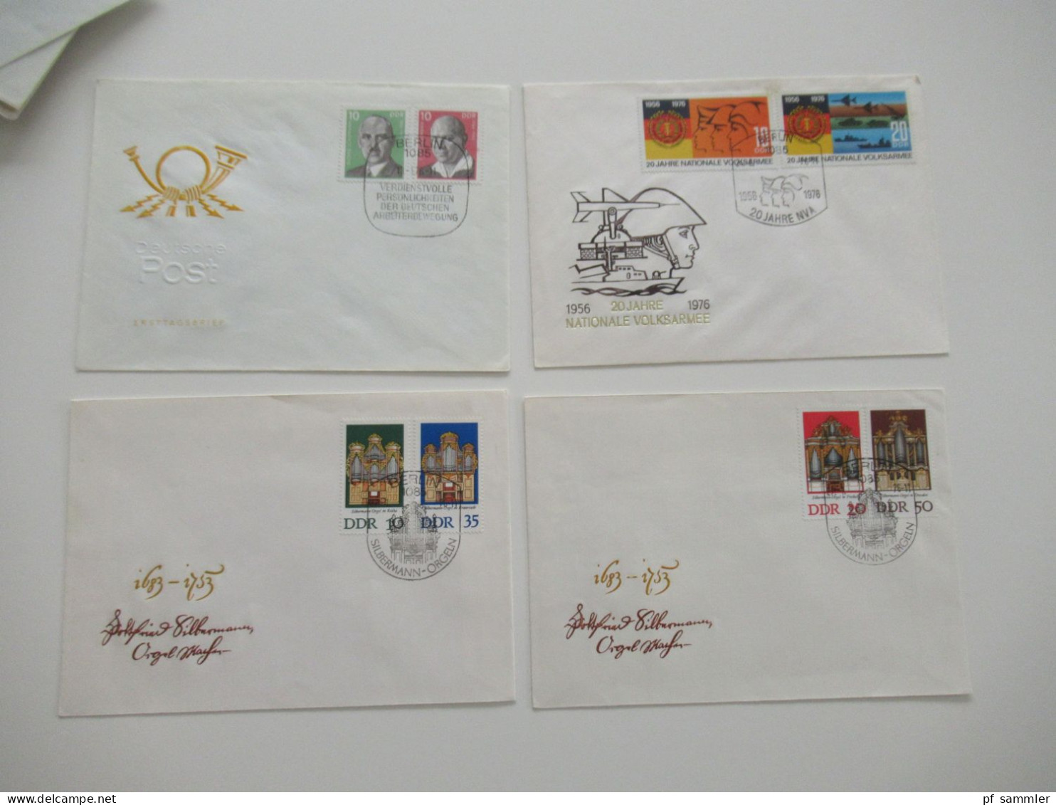 DDR Belegeposten ab 1955 - 1980er Jahre / viele FDC echt gelaufen in die BRD / etliches aus dem Bedarf! Insgesamt 240 St