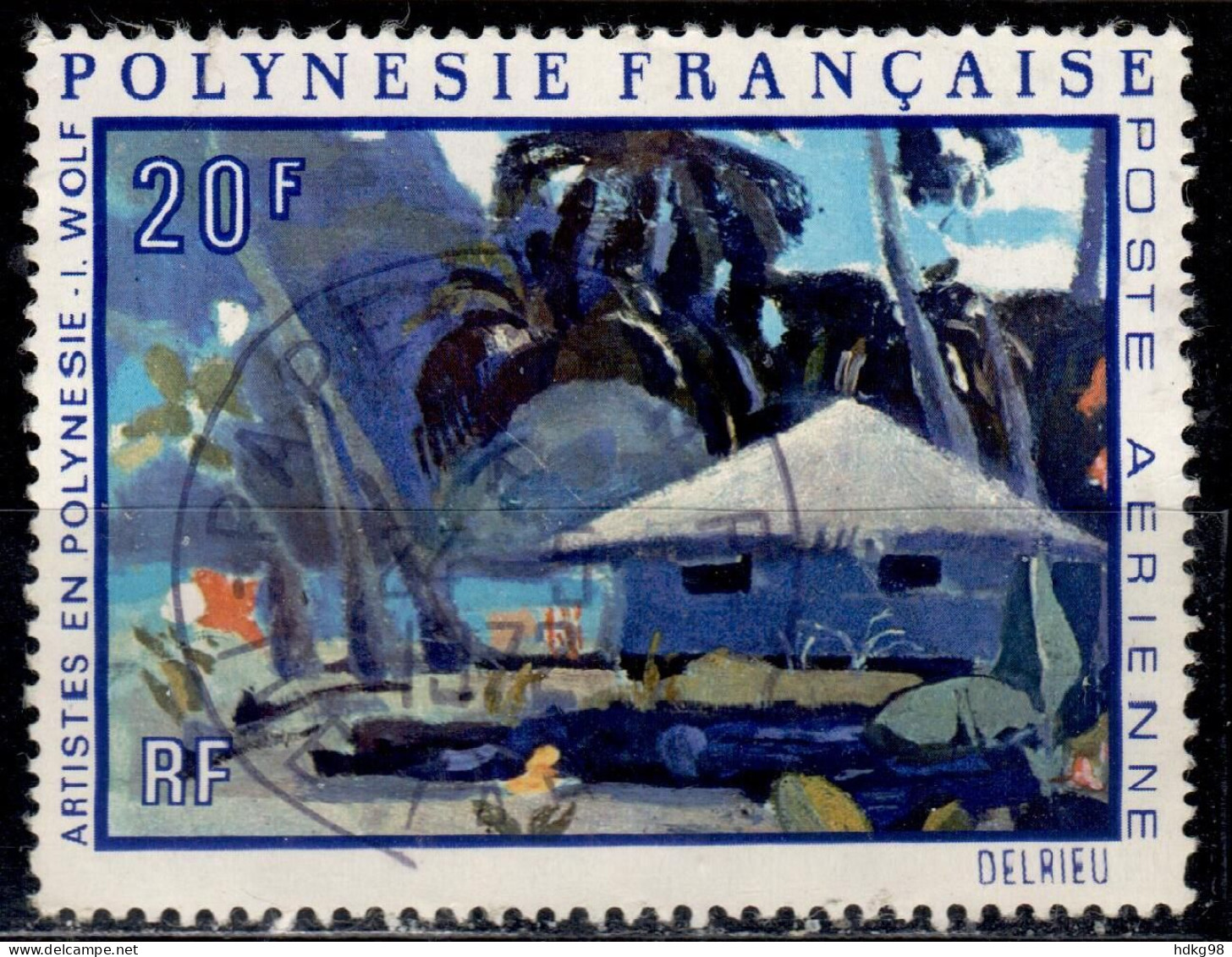 F P+ Polynesien 1971 Mi 145 Gemälde - Used Stamps