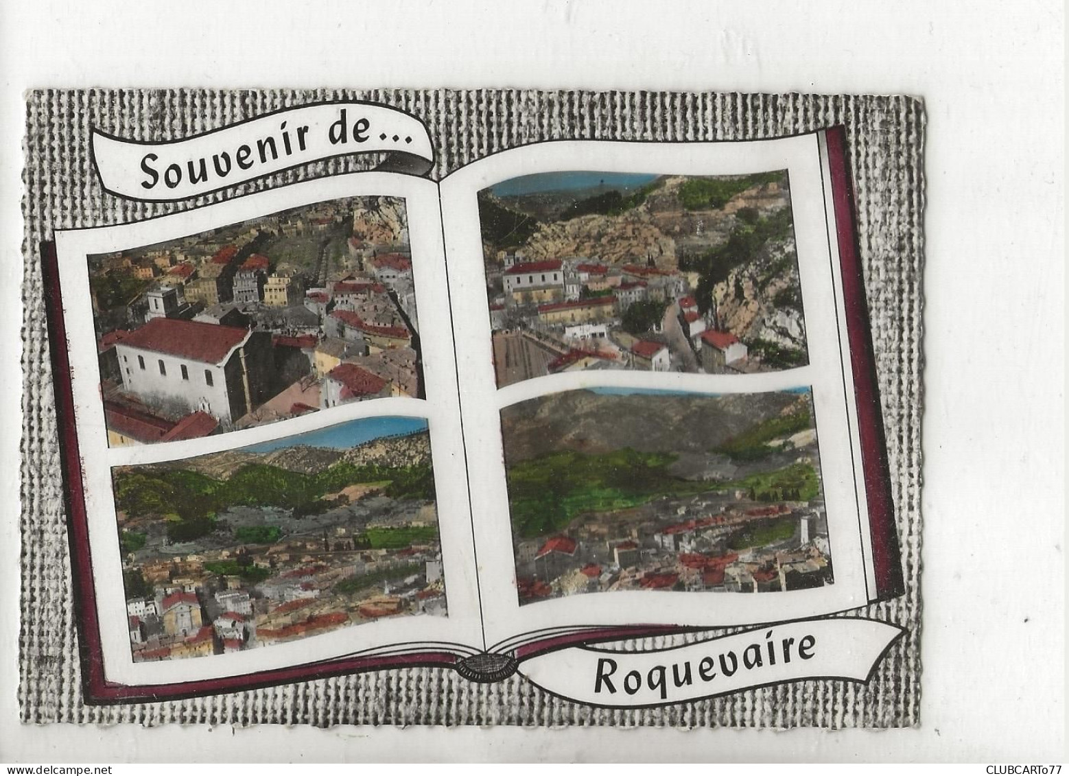 Roquevaire (13) : 4 Vues Aériennes Générales Dans Un Livre En 1962 GF - Roquevaire