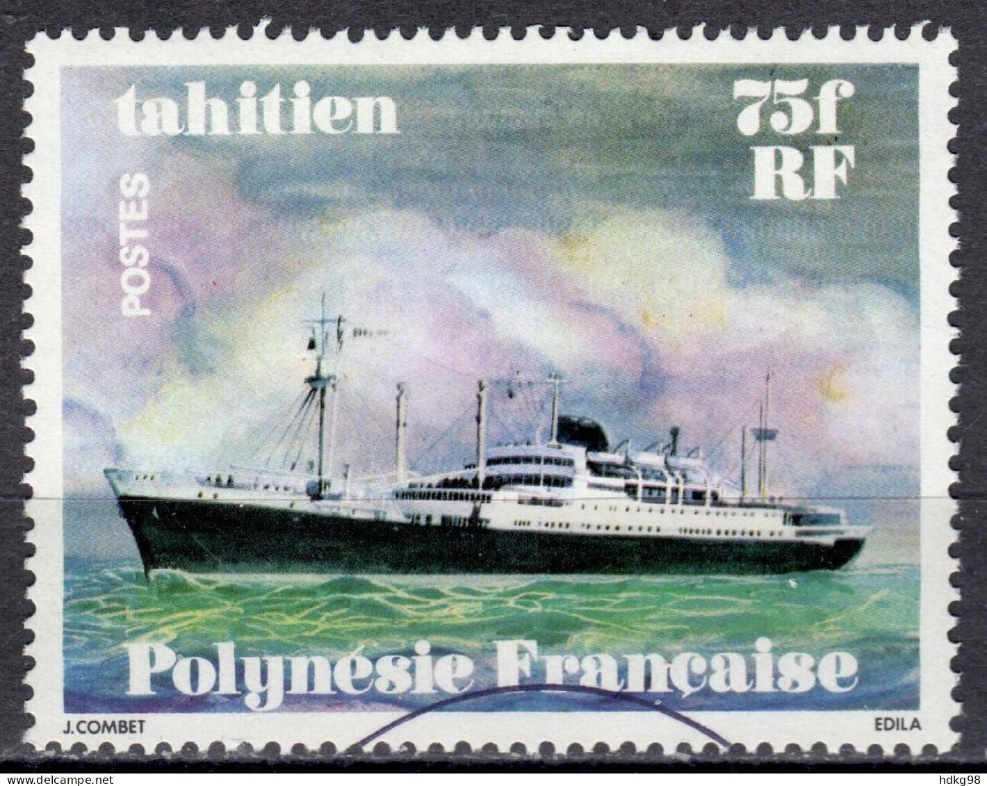 F P+ Polynesien 1978 Mi 270 Schiff Tahitien - Gebraucht