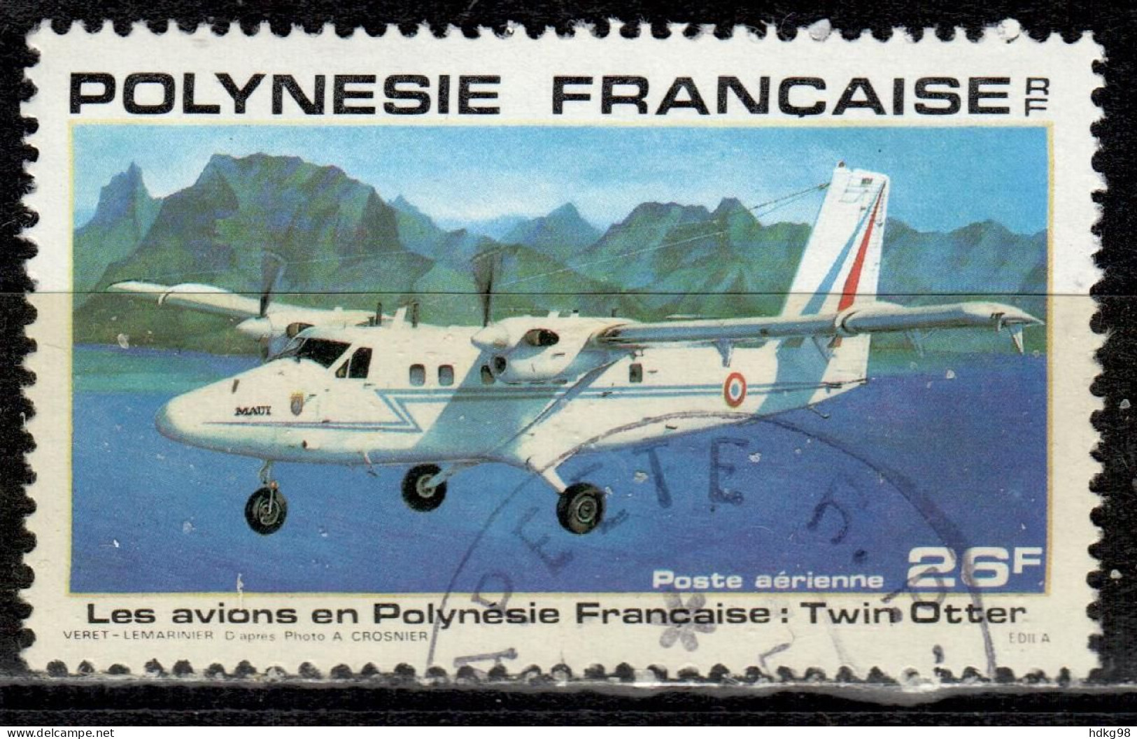 F P+ Polynesien 1980 Mi 319 Flugzeug - Gebraucht