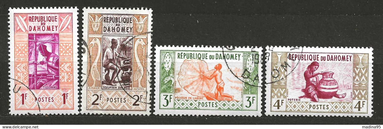 DAHOMEY: Obl., N° YT 159 à 162, TB - Bénin – Dahomey (1960-...)