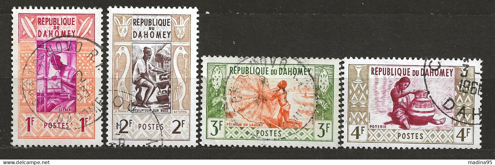 DAHOMEY: Obl., N° YT 159 à 162, TB - Bénin – Dahomey (1960-...)