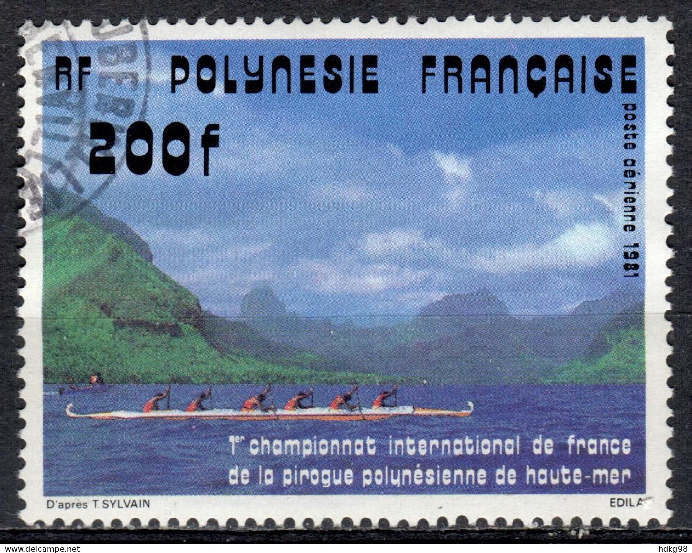 F P+ Polynesien 1981 Mi 332 Pirogenrennen - Gebruikt