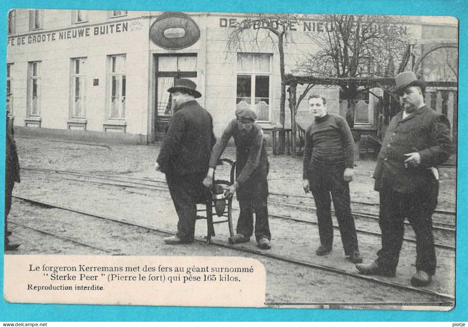 * Wuustwezel (Antwerpen - Anvers) * (Louis Janssen, Uitg, Nr 4) Le Forgeron Kerremans Met Des Fers Au Géant Surnommé - Wuustwezel