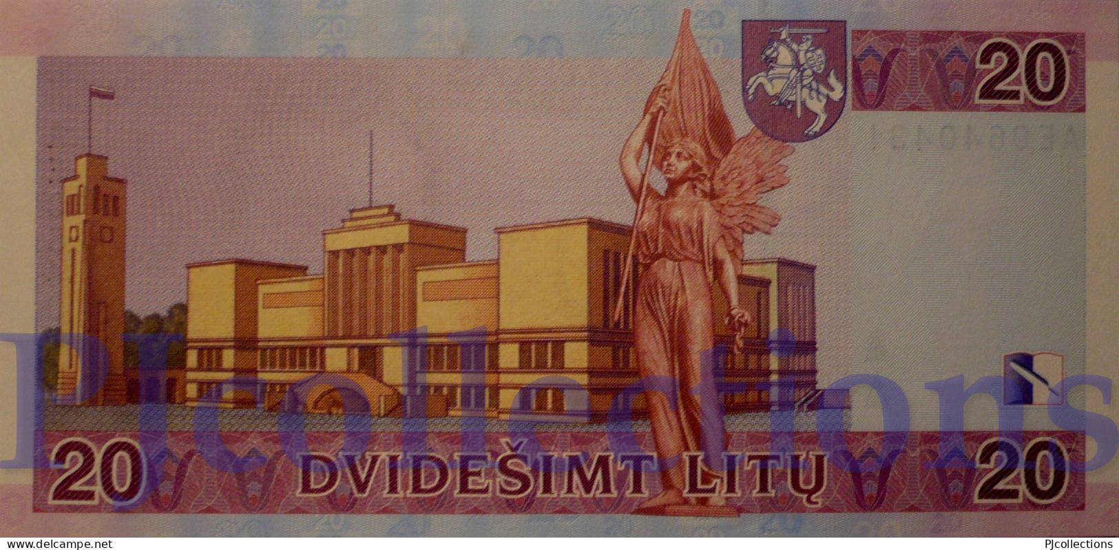 LITHUANIA 20 LITU 2001 PICK 66 UNC - Litauen