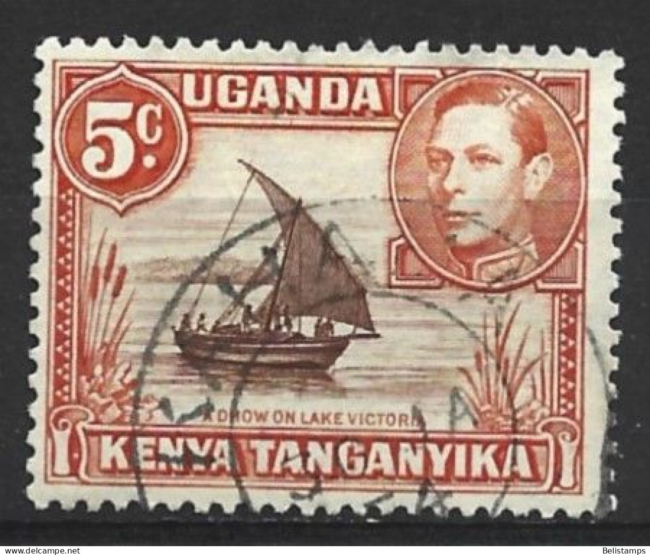 Kenya, Uganda & Tanzania 1950. Scott #68a (U) Dhow On Lake Victoria - Kenya, Ouganda & Tanzanie