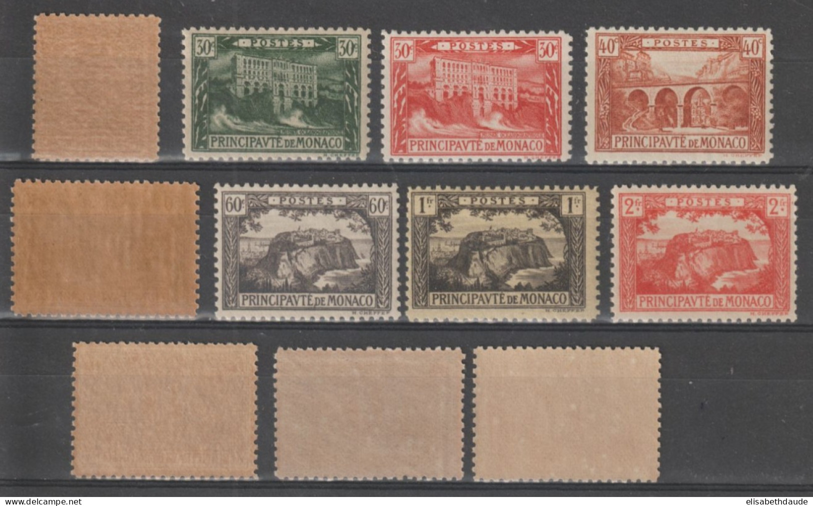 MONACO - 1922 - SERIE COMPLETE YVERT N° 54/64 ** MNH ! - COTE = 165 EUR - Nuovi