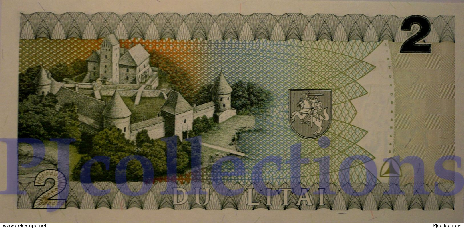 LITHUANIA 2 LITAI 1993 PICK 54a UNC - Lituanie