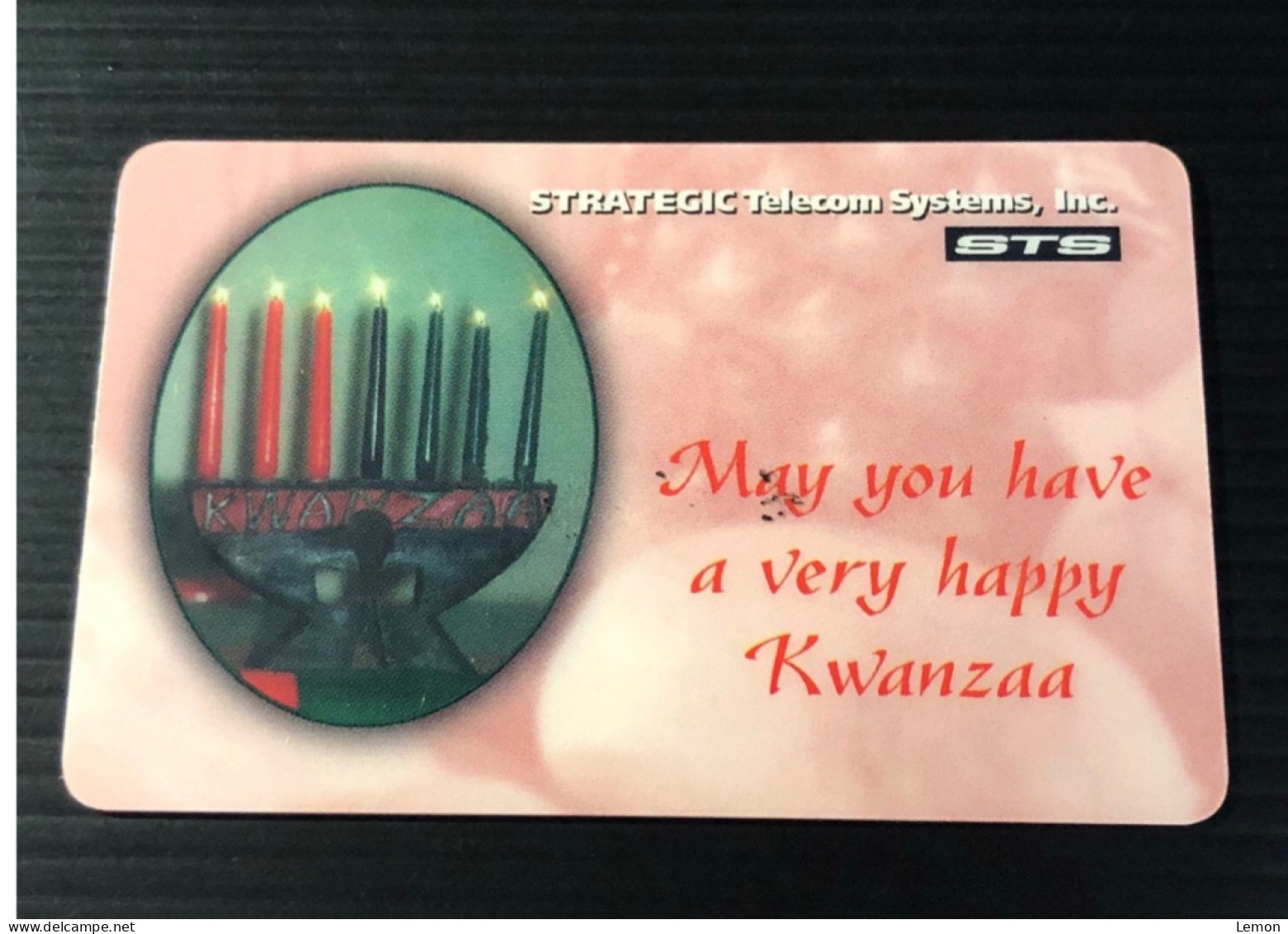 USA UNITED STATES America STS Collection Prepaid Telecard Phonecard, KWANZAA, Set Of 1 Card(Mintage 500) - Collections