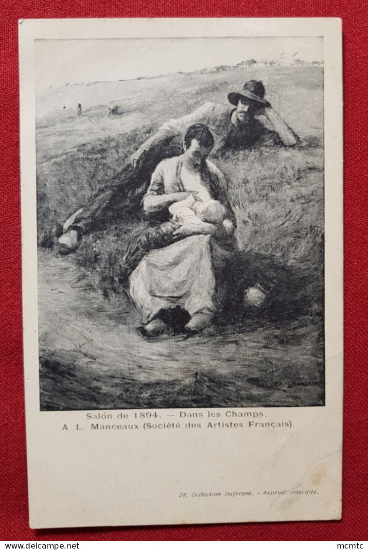 CPA - Salon De 1895 - Dans Les Champs  - A. L. Manceaux -(Société Des Artistes Français ) - Other & Unclassified