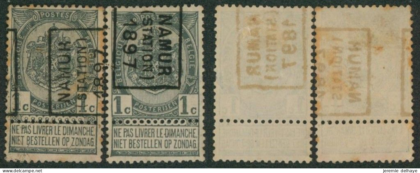 Fine Barbe - N°53 Préo "Namur (station) 1897" Complet (n°103) - Roller Precancels 1894-99