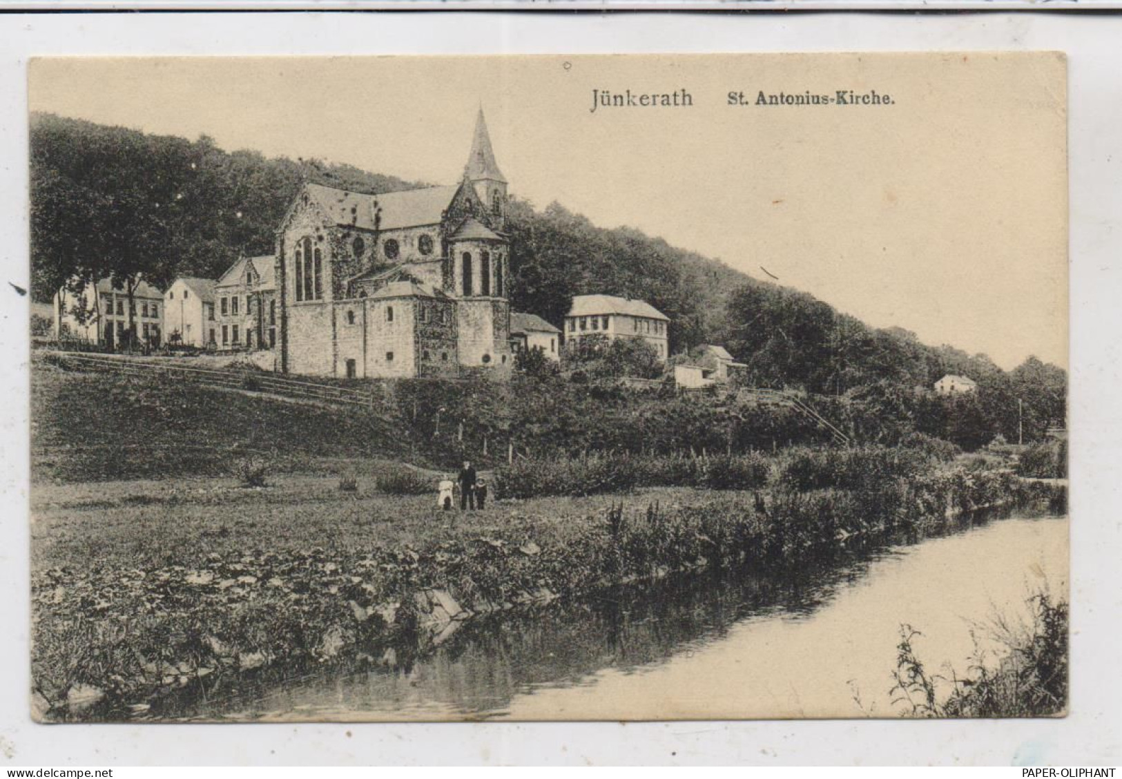 5532 JÜNKERATH, St. Antoniuskirche, 1918, Deutsche Feldpost - Gerolstein