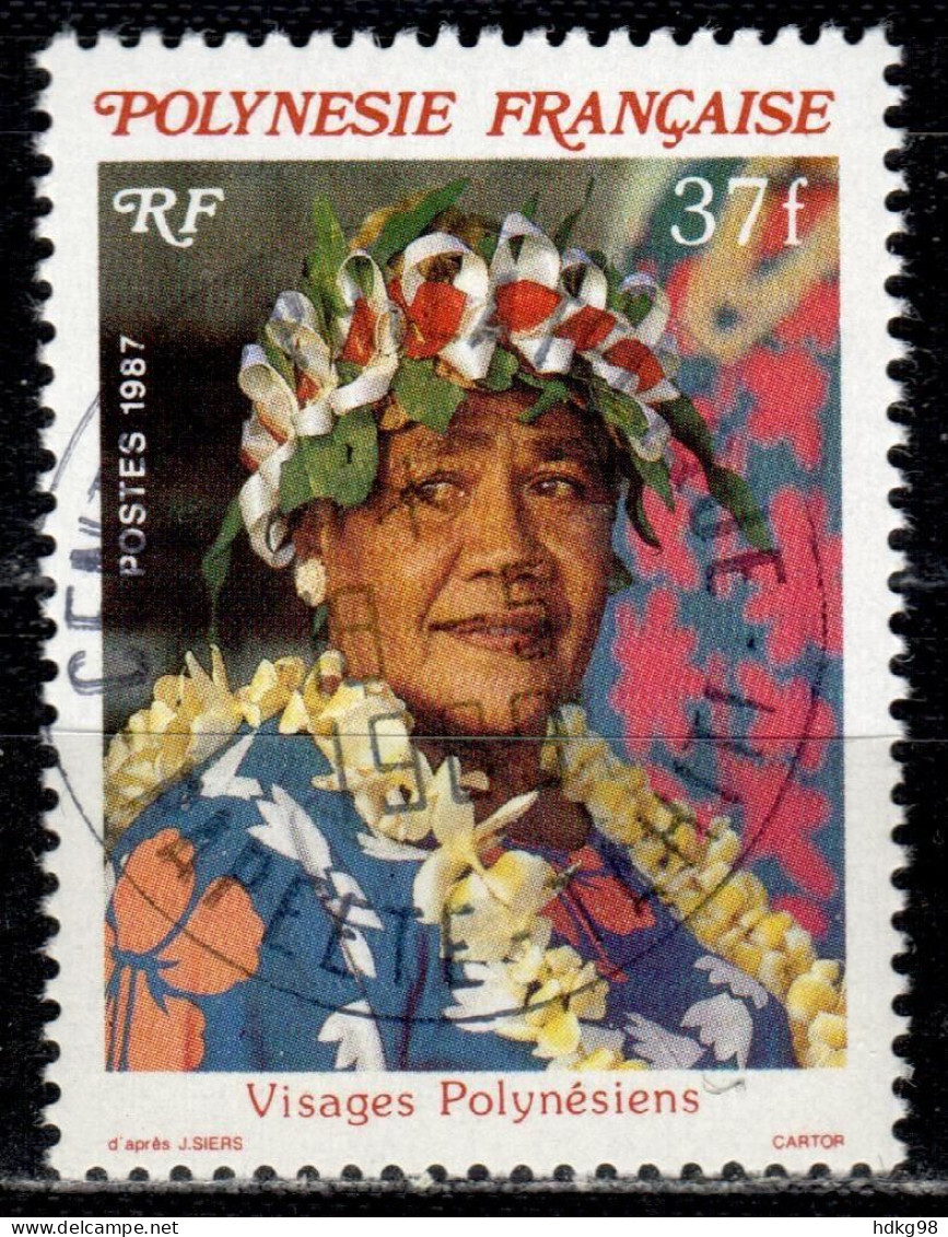 F P+ Polynesien 1987 Mi 472 Gesicht - Usados