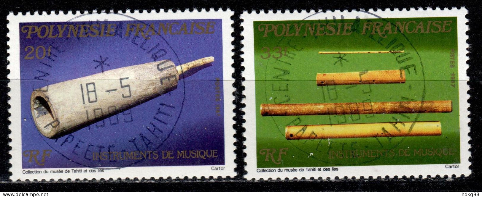 F P+ Polynesien 1987 Mi 482 484 Museumsartikel - Oblitérés