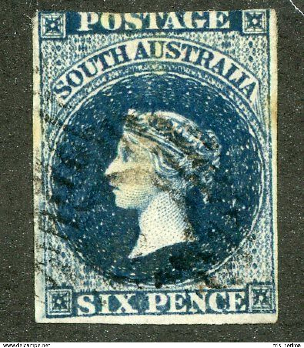 4881 BCx S. Australia 1855 Scott 3 Used (Lower Bids 20% Off) - Oblitérés
