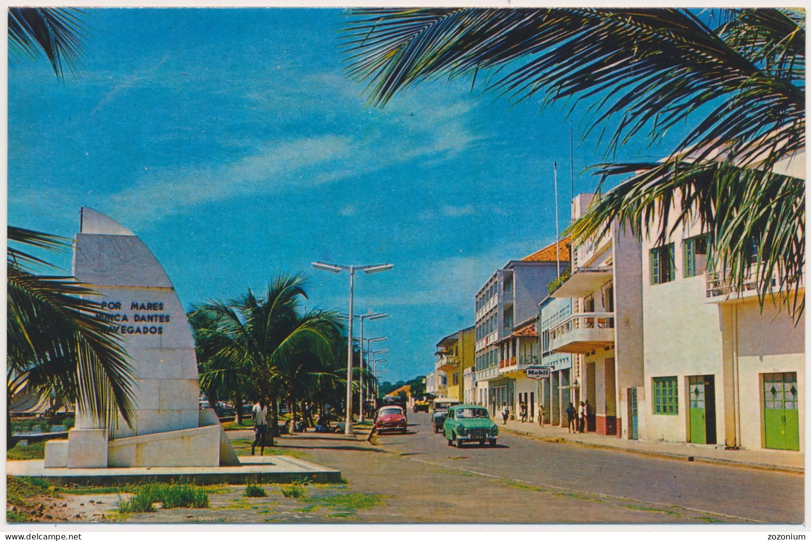 GUINÉ BISSAU PORTUGUESE GUINEA Car Cars Voiture 60s GUINEA-BISSAU Nice Stamps Vintage Old Photo Postcard - Guinea-Bissau