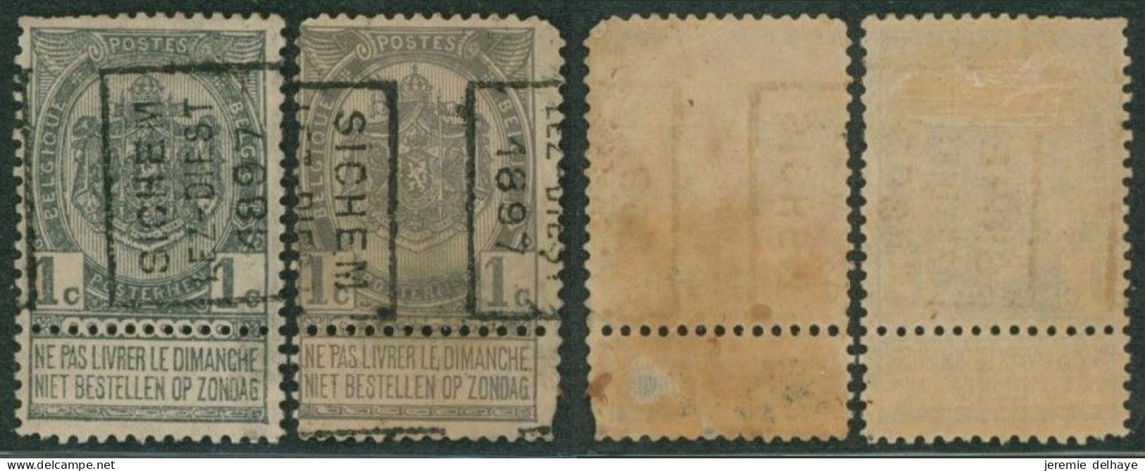 Fine Barbe - N°53 Préo "Sichem-Lez-Diest 1897" Position A/B Complet (n°105) - Roller Precancels 1900-09