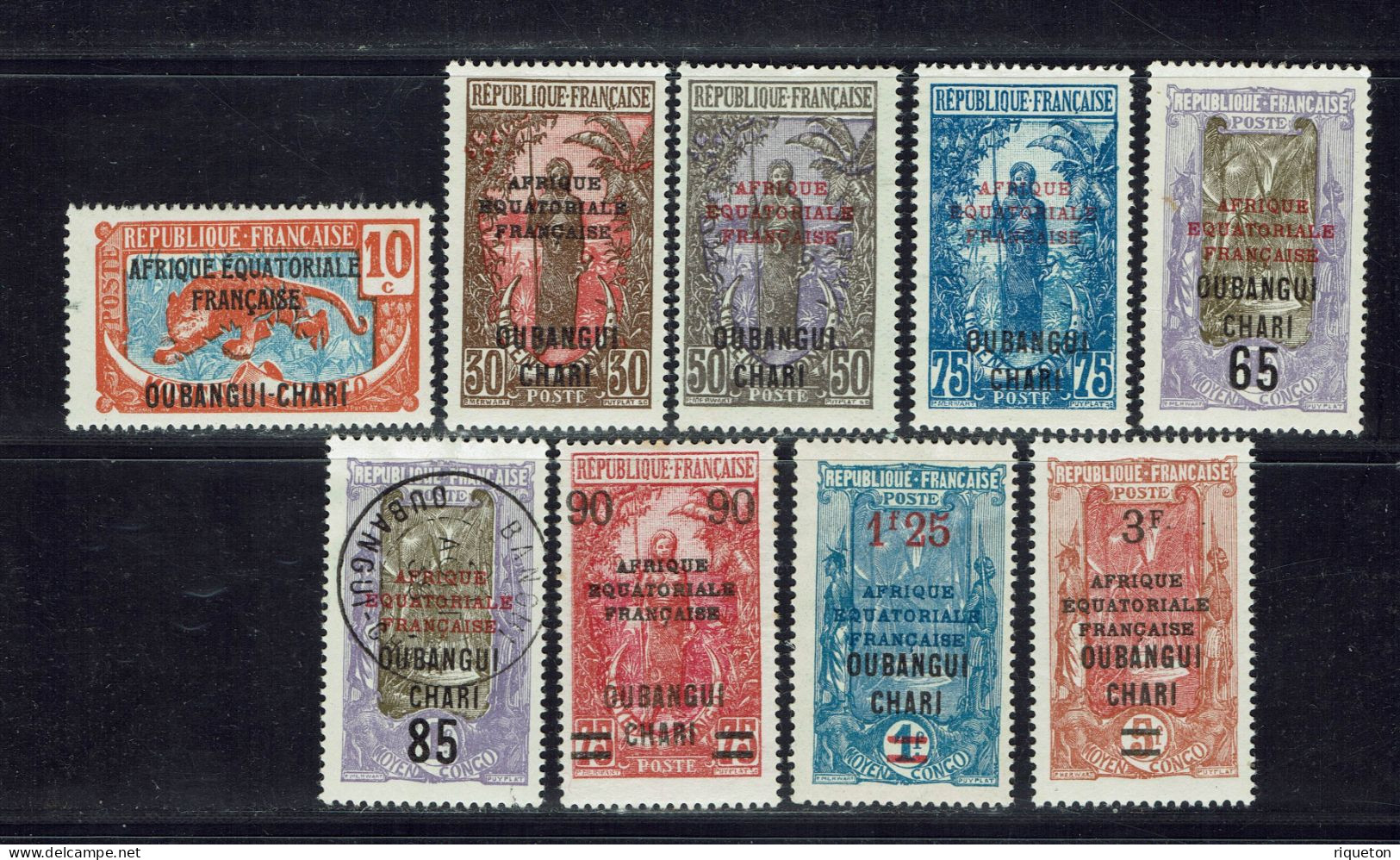 Oubangui. 1925-27. N° 63/72 Sauf 71. Neufs X. (Un Timbre Oblitéré) Cote : 20.25 € - Neufs