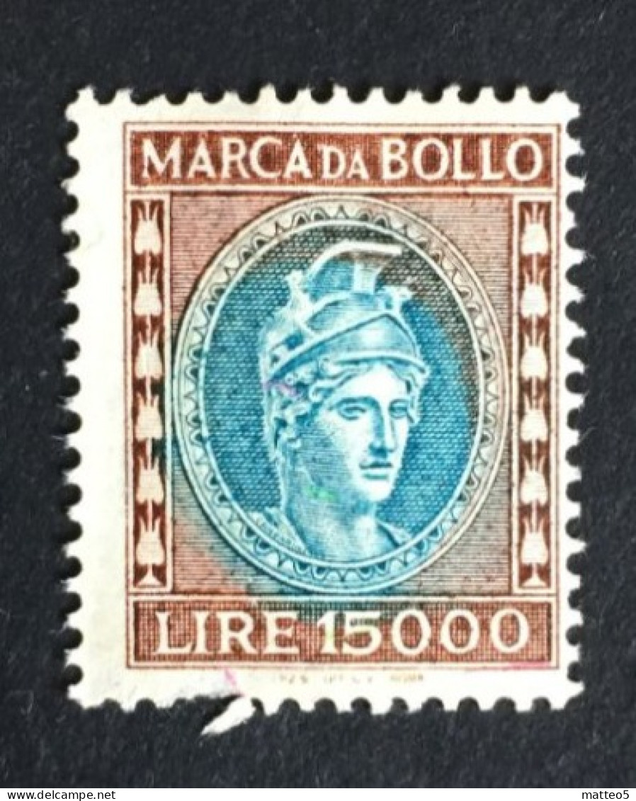 1982 - Italia - Marca Da Bollo Da Lire 15000 - Minerva - Nuovo - A1 - Fiscali