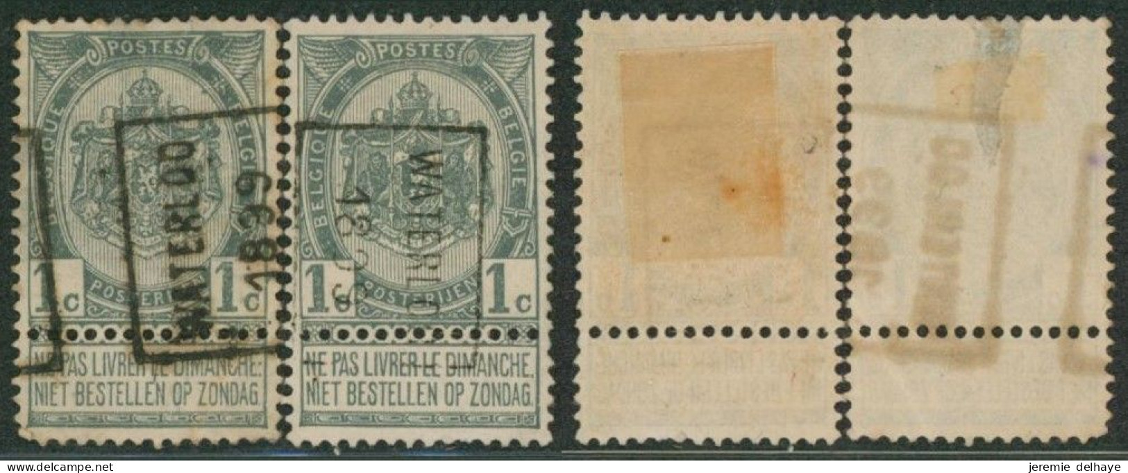 Fine Barbe - N°53 Préo "Waterloo 1899" Complet (n°236) - Roller Precancels 1894-99