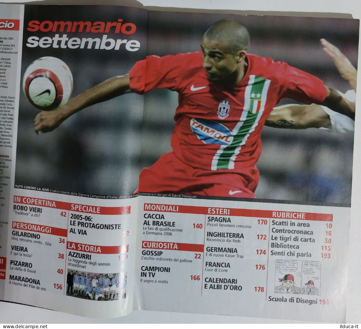 I115555 SOLO CALCIO 2005 A. 1 N 1 - Serie A 2005/06 / Gilardino / Maradona Story - Deportes