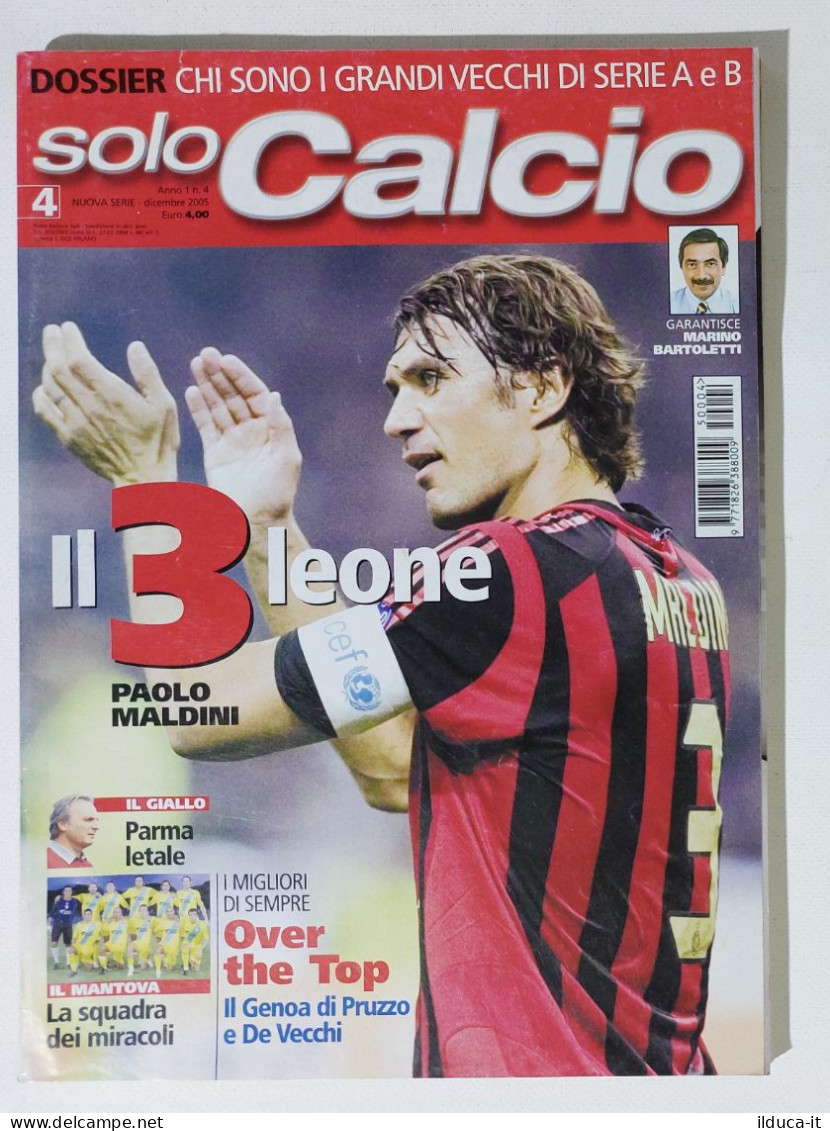 I115558 SOLO CALCIO 2005 A. 1 N. 4 - Paolo Maldini / Parma / Mantova - Sports