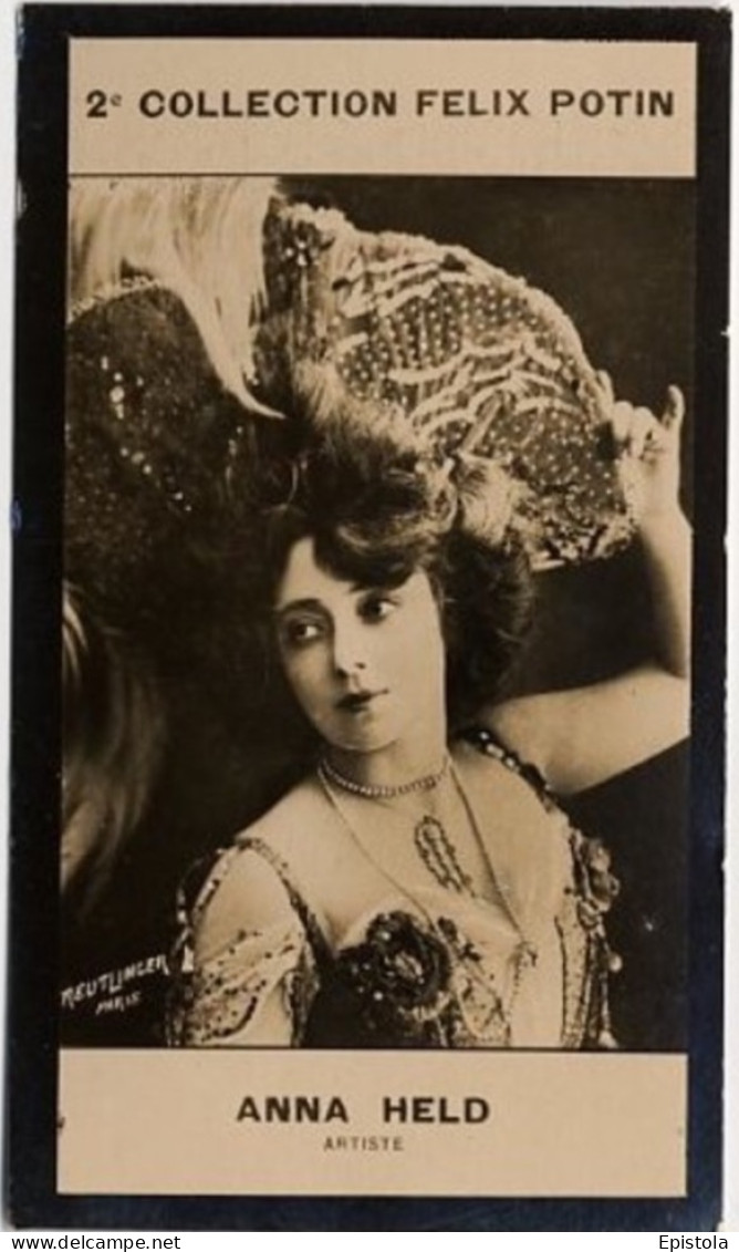 ► Anna HELD Actrice  Polish-French Stage Performer On Broadway & Ziegfeld Follies  "Reutlinger Photo" Felix POTIN 1908 - Félix Potin