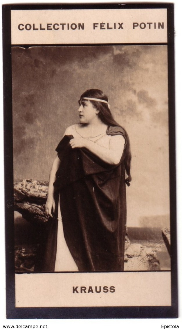 ► Gabrielle Krauss Artiste Lyrique, Chanteuse Née à Wien Dite La « Rachel » Chantante  - Collection  Felix POTIN 1900 - Félix Potin